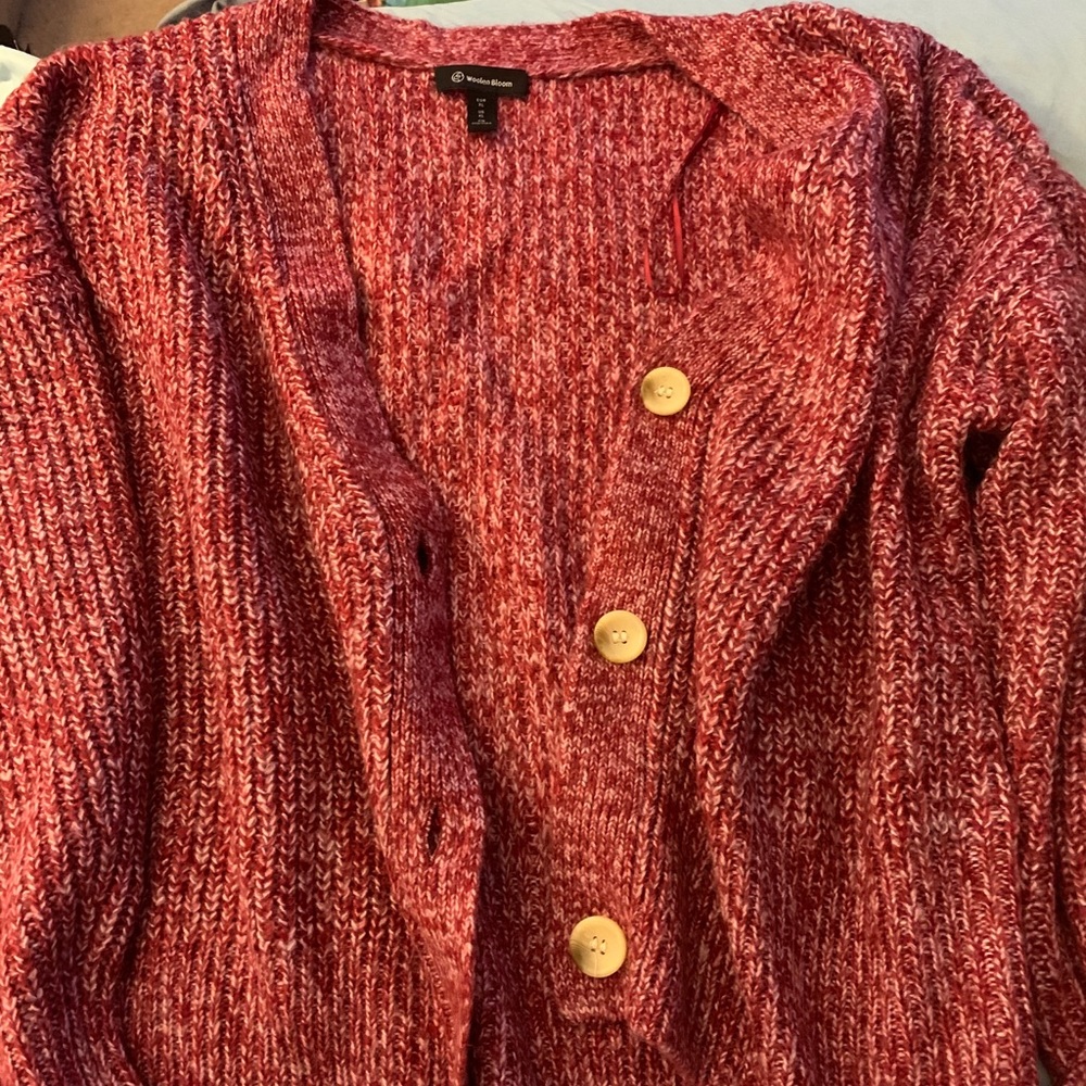 Cropped button down cardigan